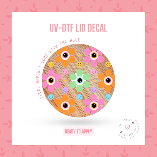 Halloween Eye Flowers - UV DTF Lid Decal - Jul 22