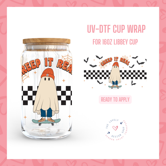 Creep it Real - UV DTF 16 oz Libbey Cup Wrap (Ready to Ship)