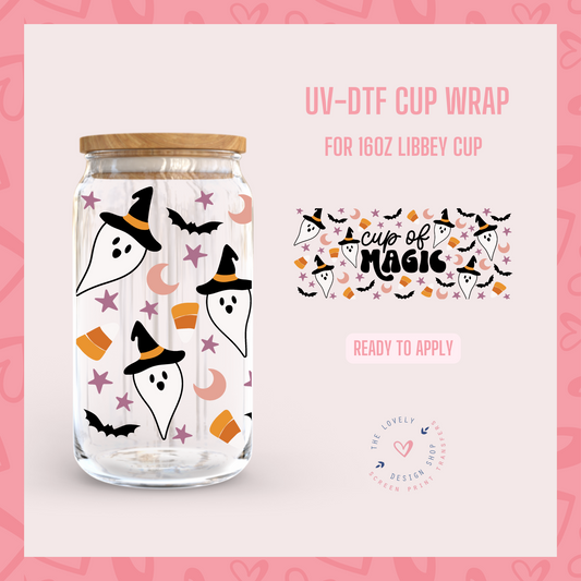 Cup of Magic - UV DTF 16 oz Libbey Cup Wrap (Ready to Ship)