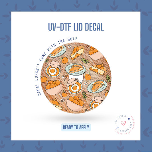 Peachy Delicious - UV DTF Lid Decal - Dec 2