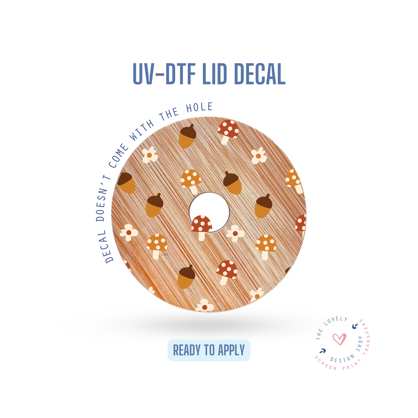 Micro Mushrooms - UV DTF Lid Decal - Sep 9