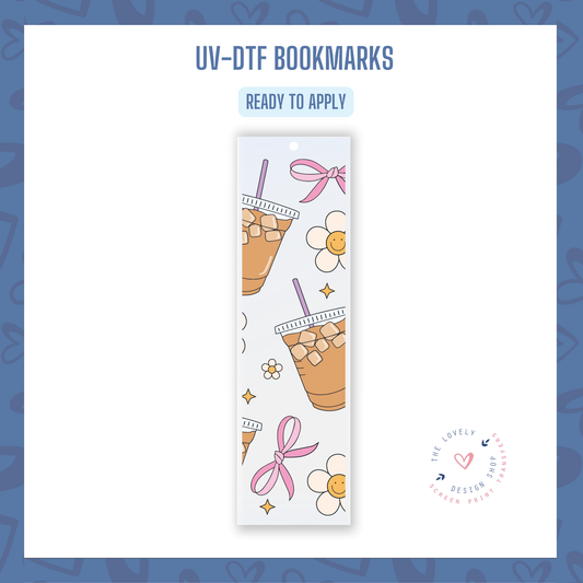 Iced Coffee Lover! - UV DTF Bookmark Decal (Ready to Ship) Jun 24