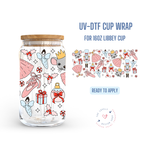 Classic Nutcracker - UV DTF 16 oz Libbey Cup Wrap - Nov 18