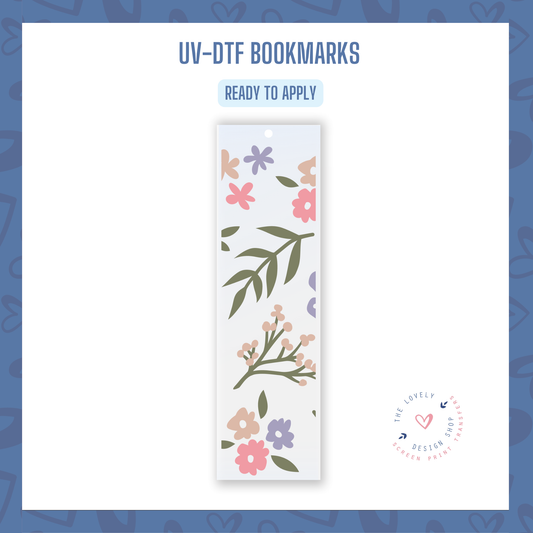 Spring Bloom - UV DTF Bookmark Decal (Ready to Ship) Jul 1