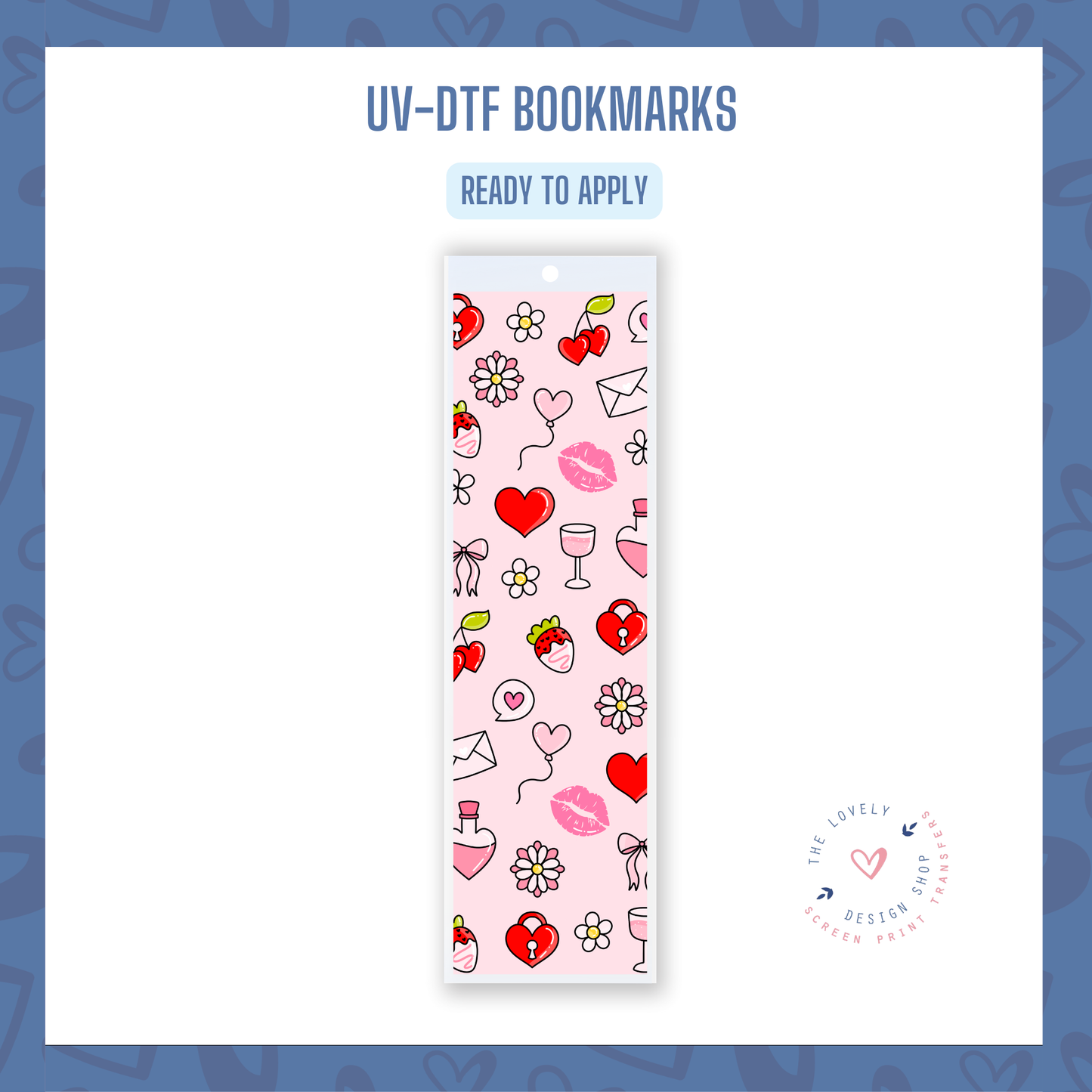 Valentine - UV DTF Bookmark Decal - Jan 6