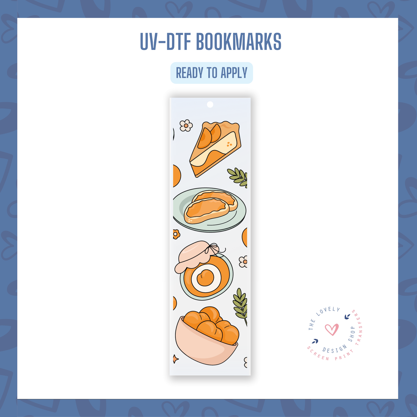 Peachy Delicious - UV DTF Bookmark Decal - Dec 2