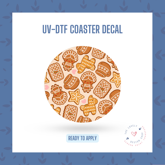 Mexican Christmas Cookies - UV DTF Coaster Decal - Oct 21