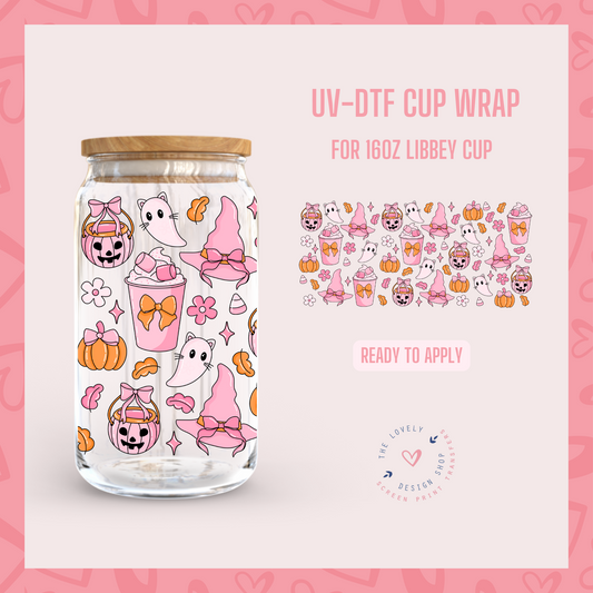 Halloween Coquette - UV DTF 16 oz Libbey Cup Wrap - Sep 3