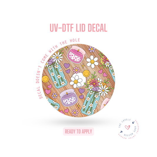 Florecitas y Velitas - UV DTF Lid Decal - Jul 22