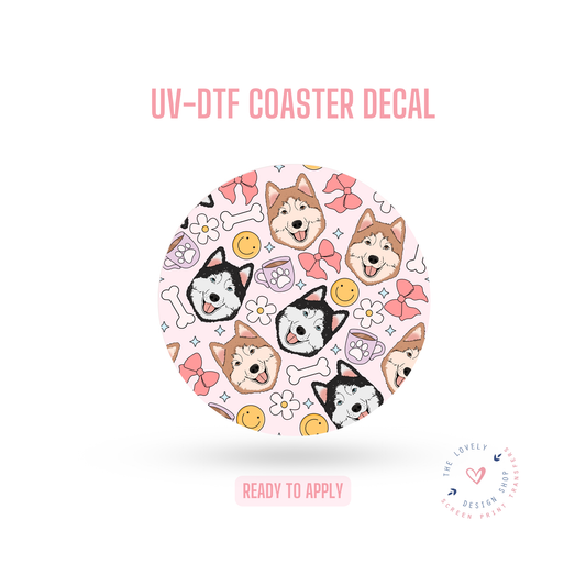 Husky - UV DTF Coaster Decal - Nov 4