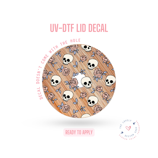 Deadly Roses - UV DTF Lid Decal - Aug 12