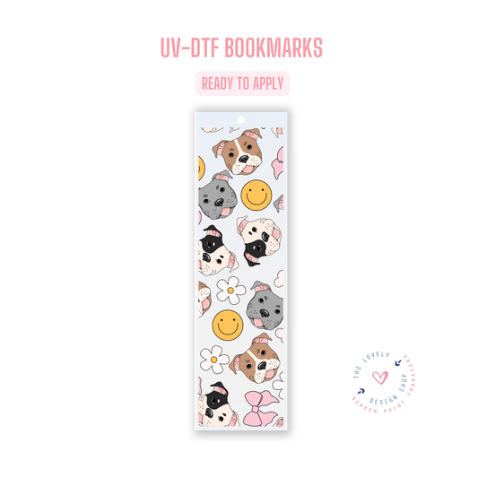 Staffy - UV DTF Bookmark Decal - Oct 8