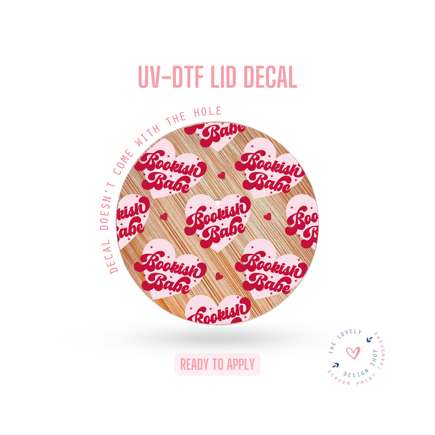 Bookish Babe - UV DTF Lid Decal - Jul 15