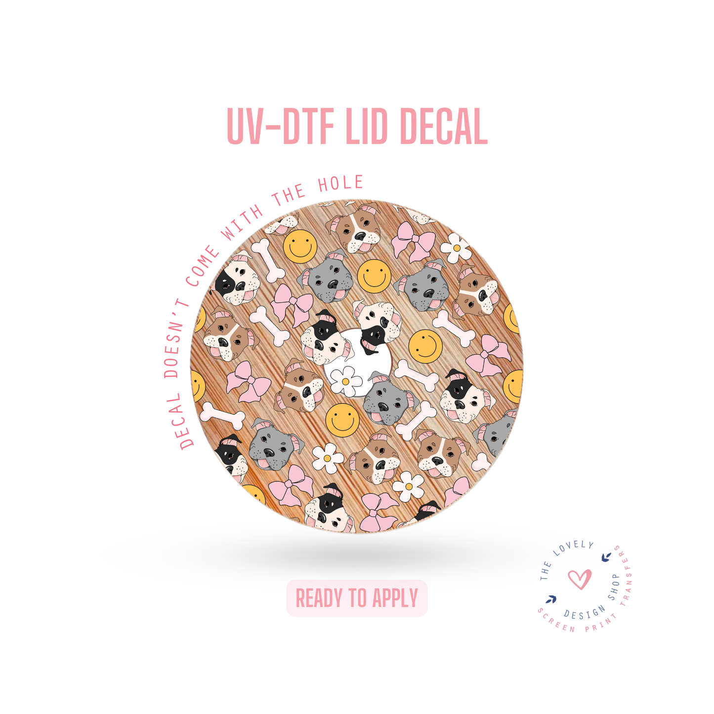 Staffy - UV DTF Lid Decal - Oct 8