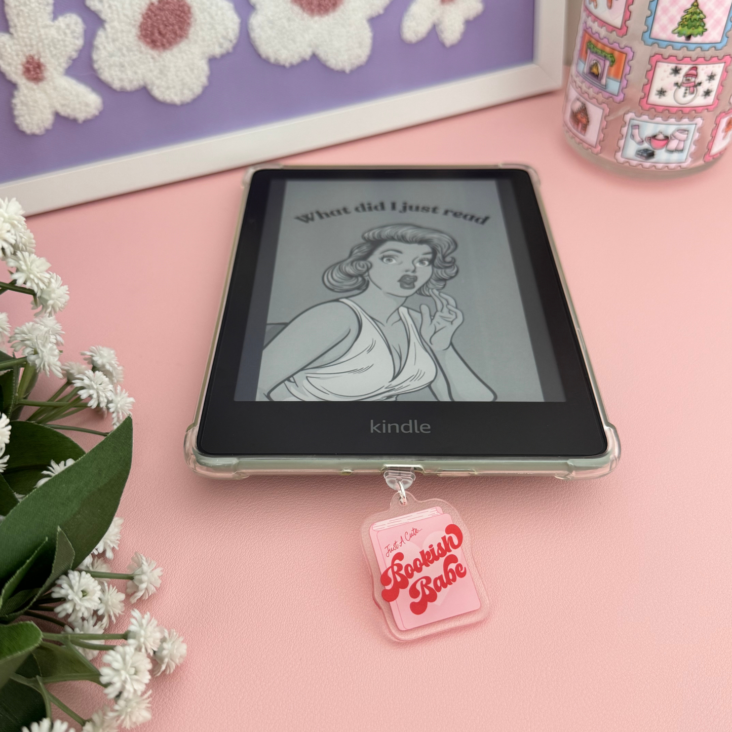 Bookish Babe - Kindle Acrylic Charm