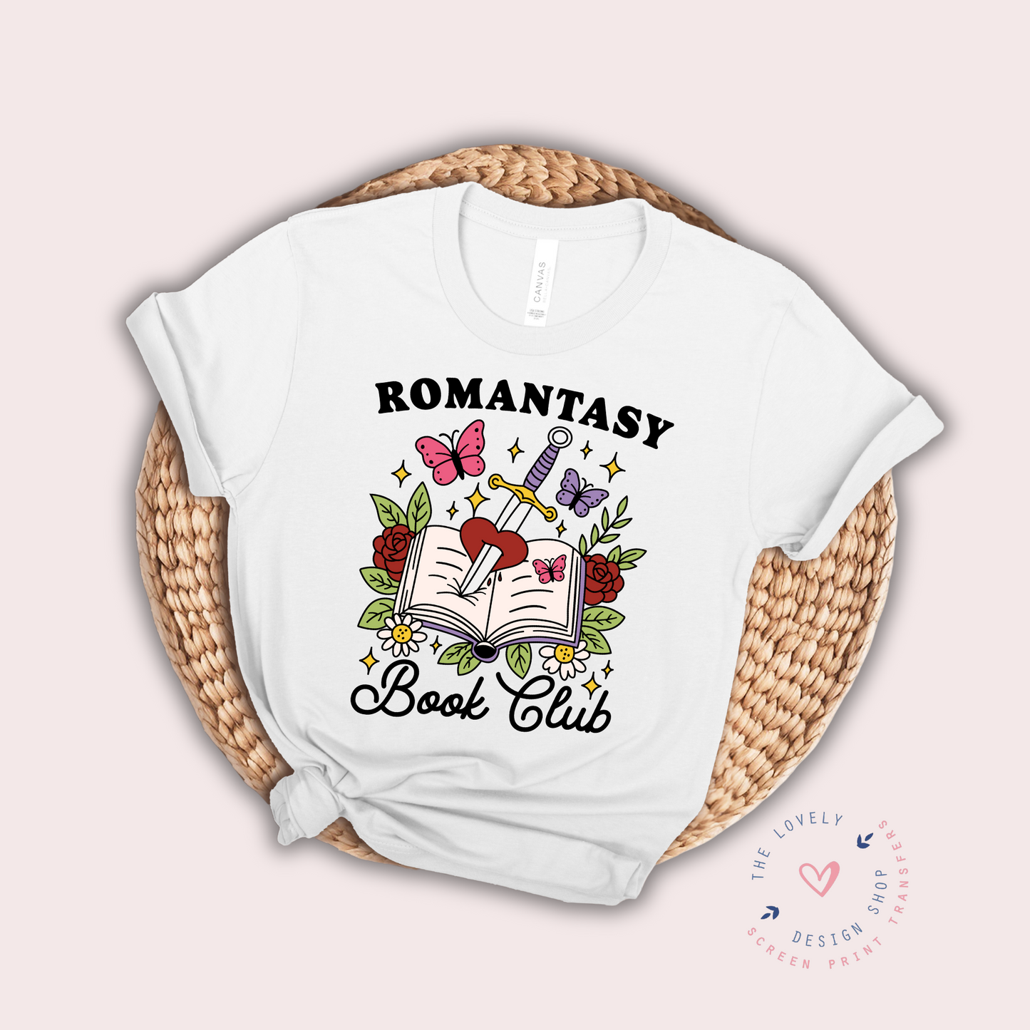 Romantasy Book Club - FULL COLOR DTF TRANSFER (Ready to Ship)