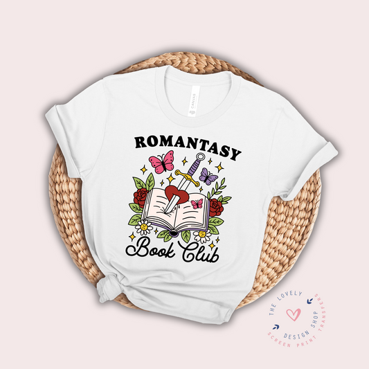 Romantasy Book Club - FULL COLOR DTF TRANSFER (Ready to Ship)