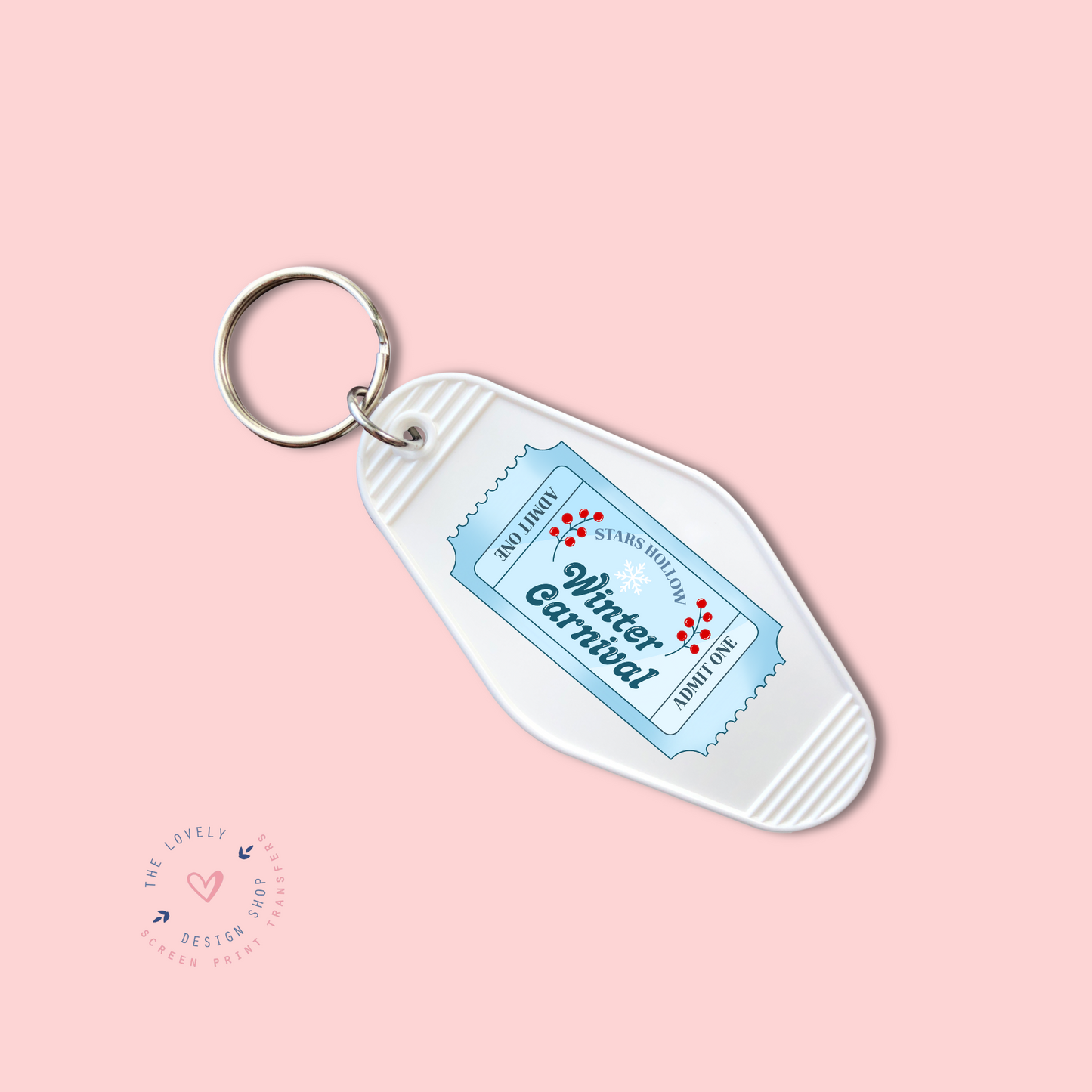 Winter Carnival Ticket -  Keychain UV DTF Decal - Aug 19