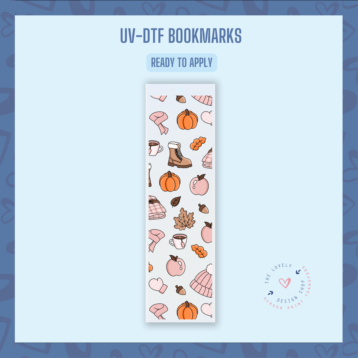 Fall Girlie - UV DTF Bookmark Decal - Oct 21