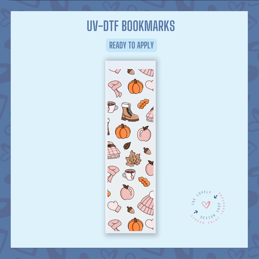 Fall Girlie - UV DTF Bookmark Decal - Oct 21