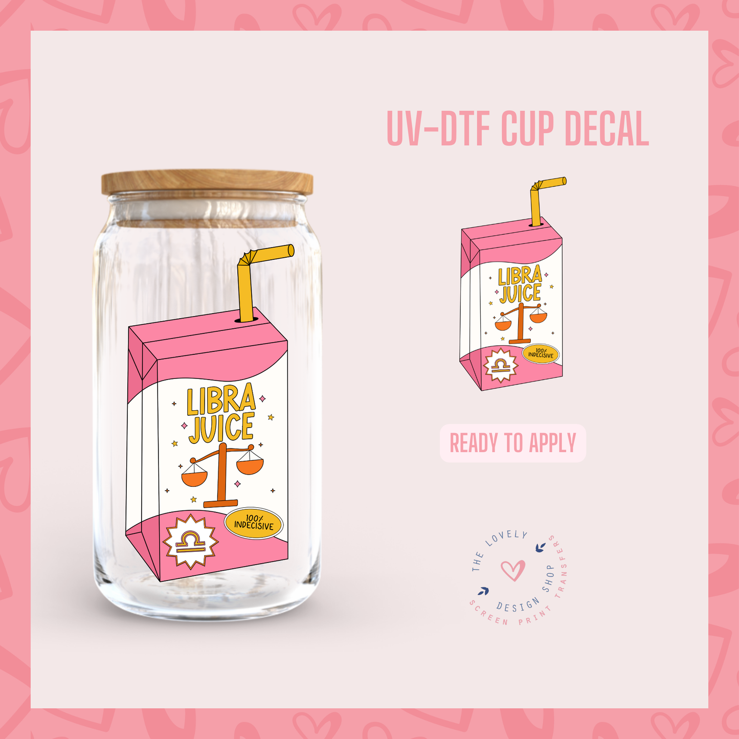 Zodiac Signs Juice Boxes Bundle - UV DTF Cup Decal (Ready to Ship) May 28