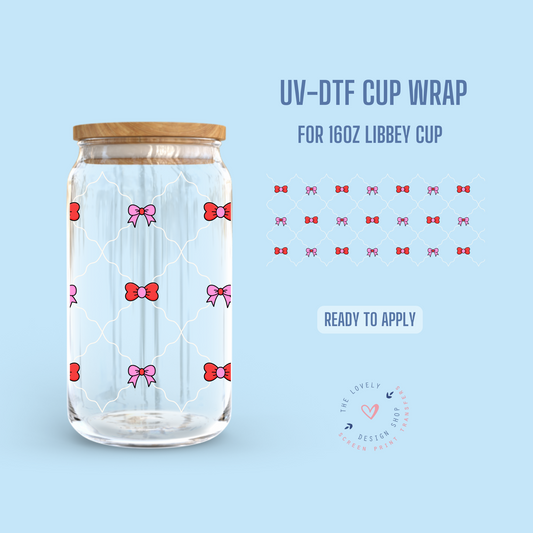 Bows And Ribbons - UV DTF 16 oz Libbey Cup Wrap - Oct 28