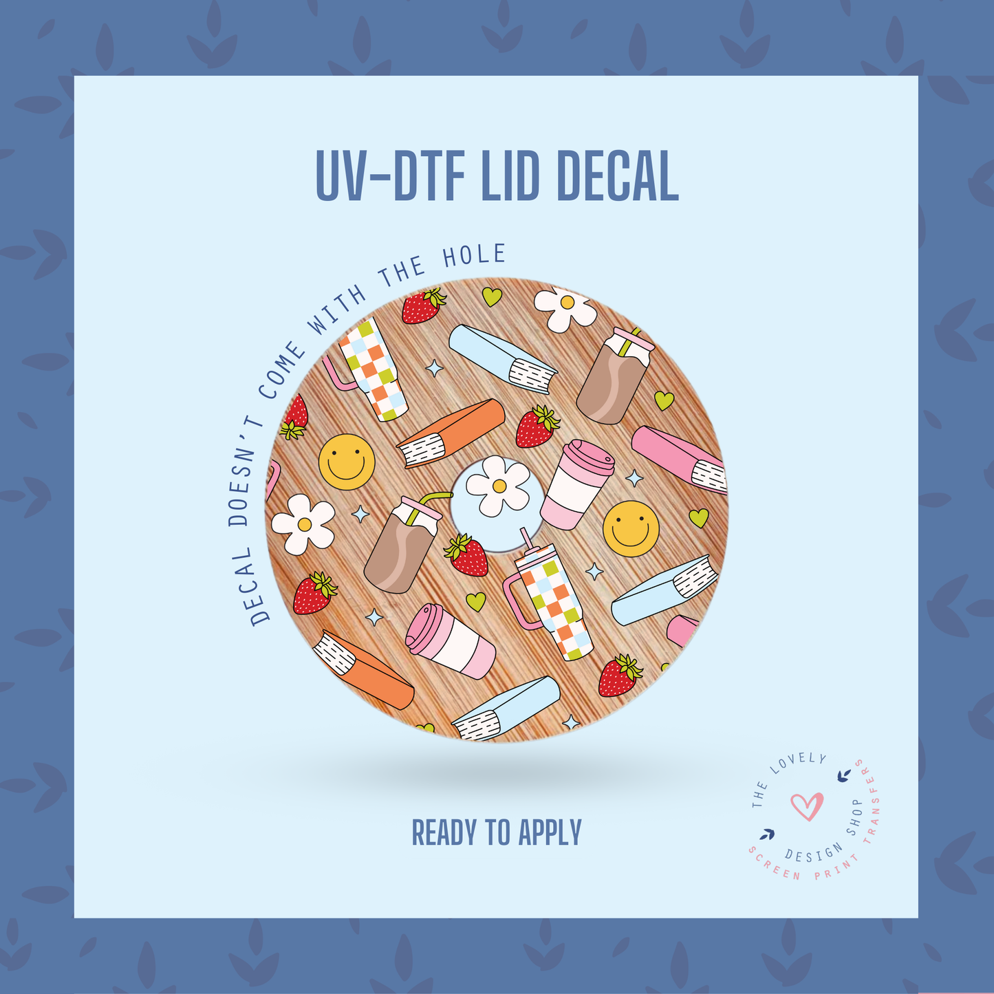 Bookish Girlie - UV DTF Lid Decal - Jul 15