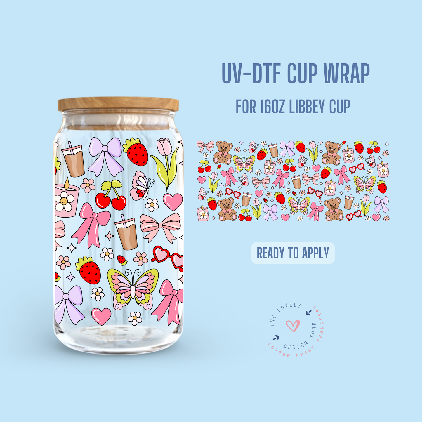 Moments - UV DTF 16 oz Libbey Cup Wrap - Jan 6