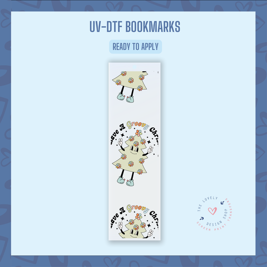 Have A Groovy Christmas - UV DTF Bookmark Decal - Nov 12