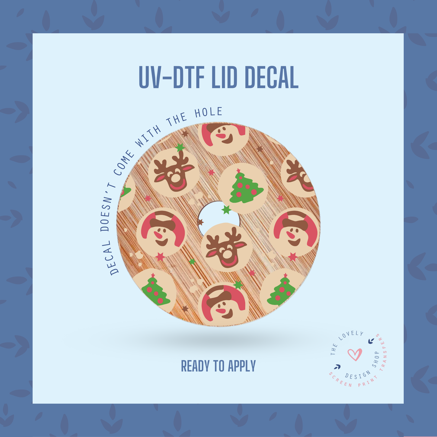 Christmas Sugar Cookies - UV DTF Lid Decal - Oct 28