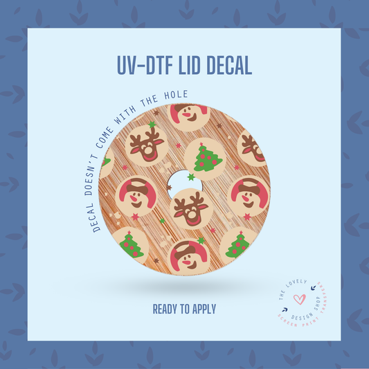 Christmas Sugar Cookies - UV DTF Lid Decal - Oct 28