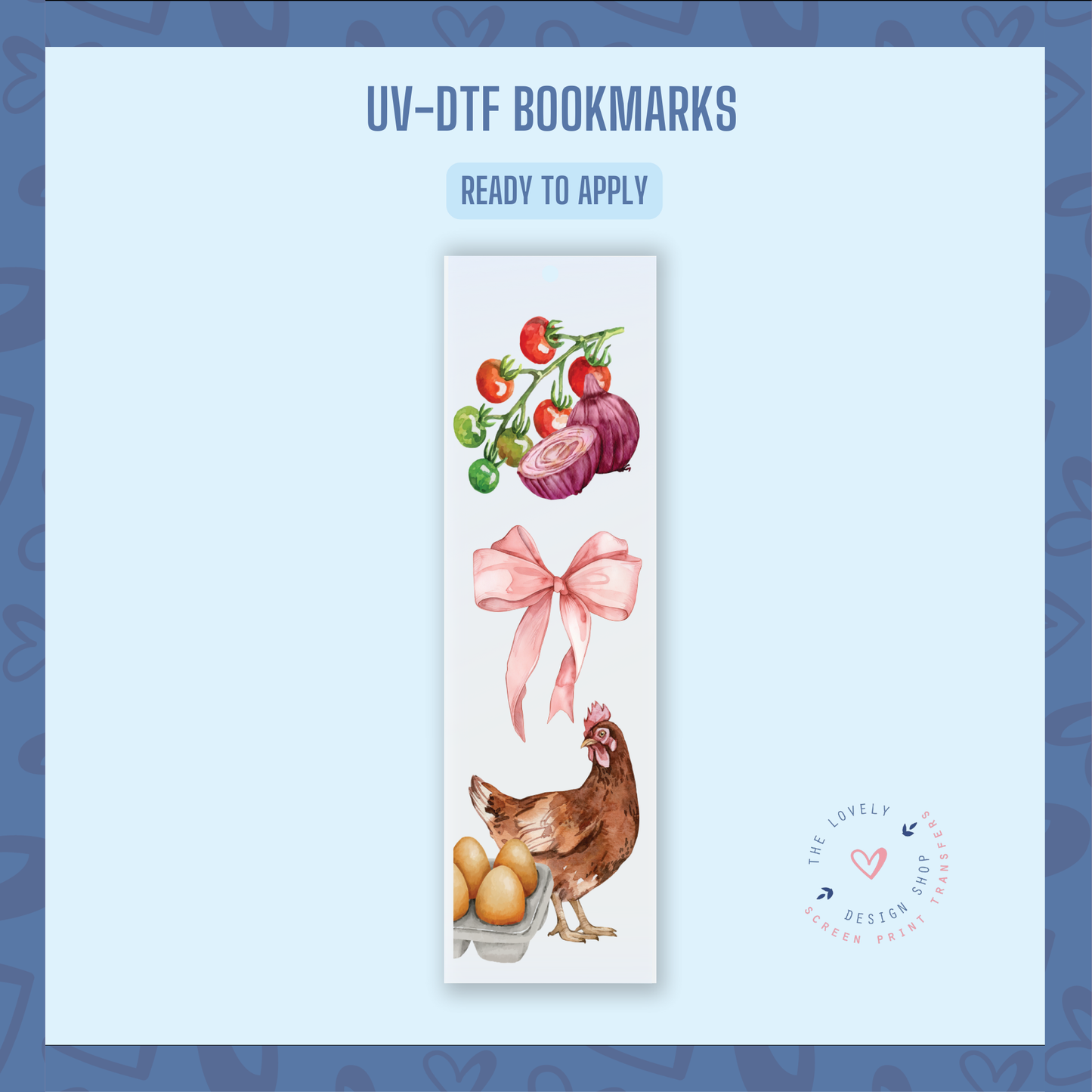 Homestead Bow - UV DTF Bookmark Decal - Dec 2