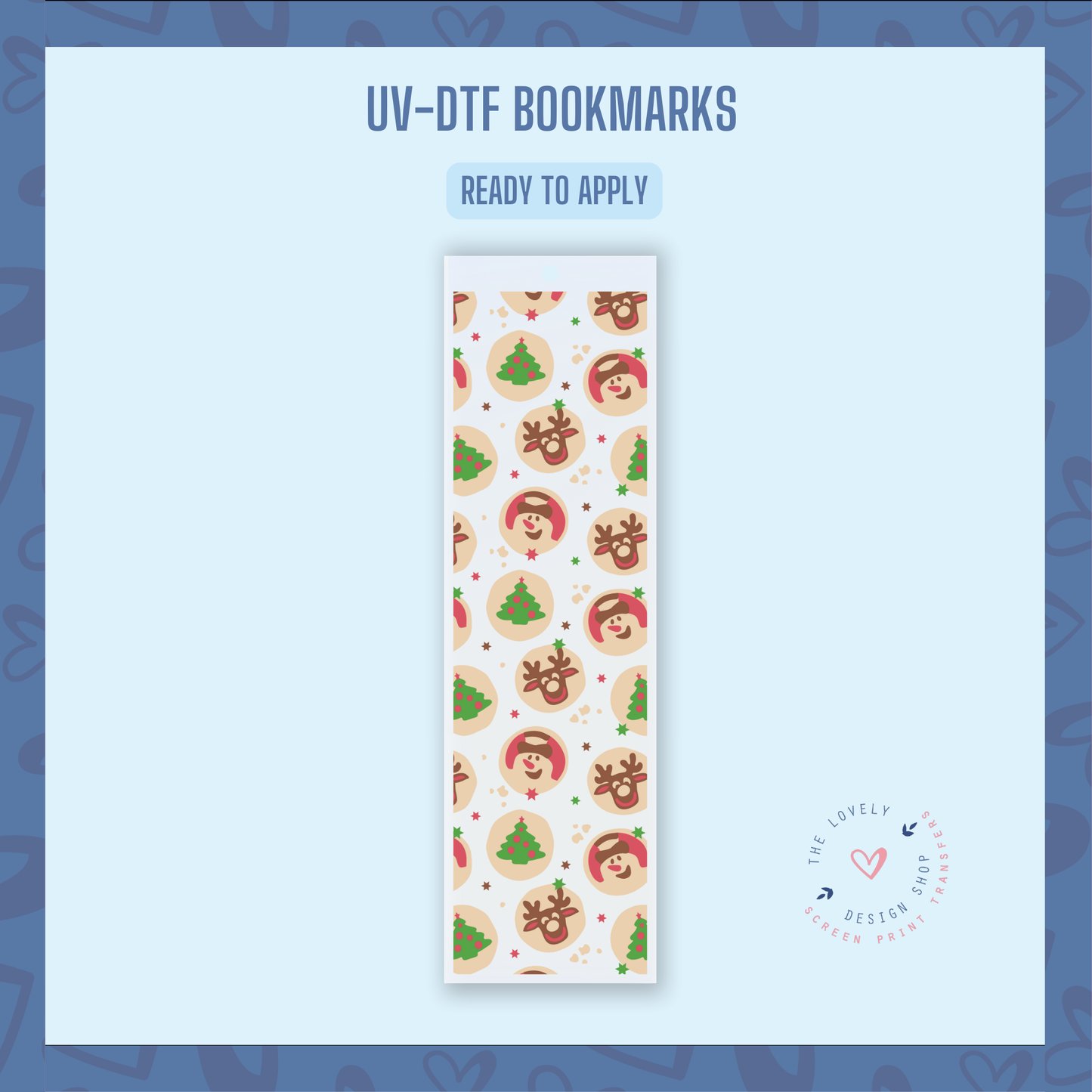 Christmas Sugar Cookies - UV DTF Bookmark Decal - Oct 28