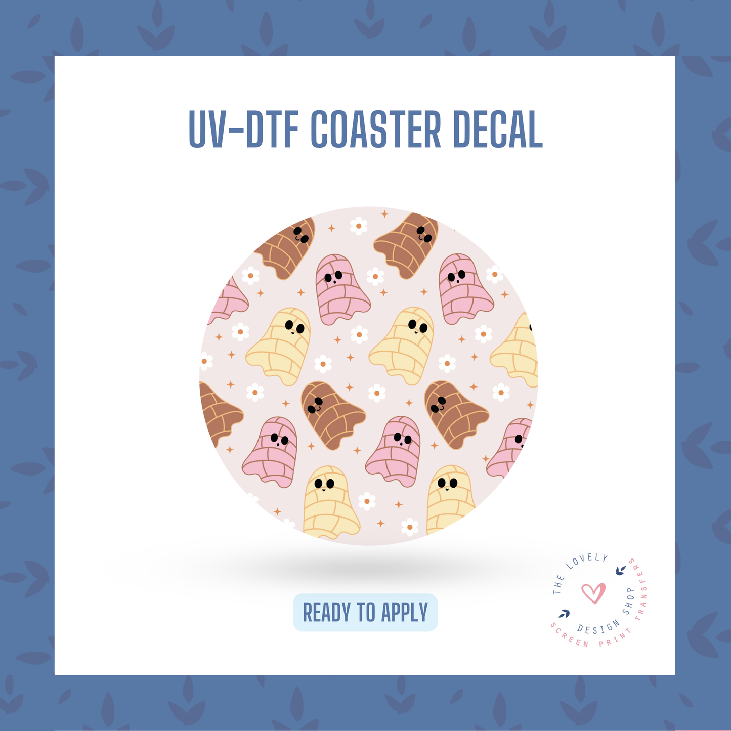 Spooky Pan Dulce - UV DTF Coaster Decal - Jul 22