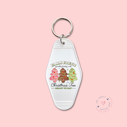 Farm Fresh Christmas Tree Cakes -  Keychain UV DTF Decal - Sep 9