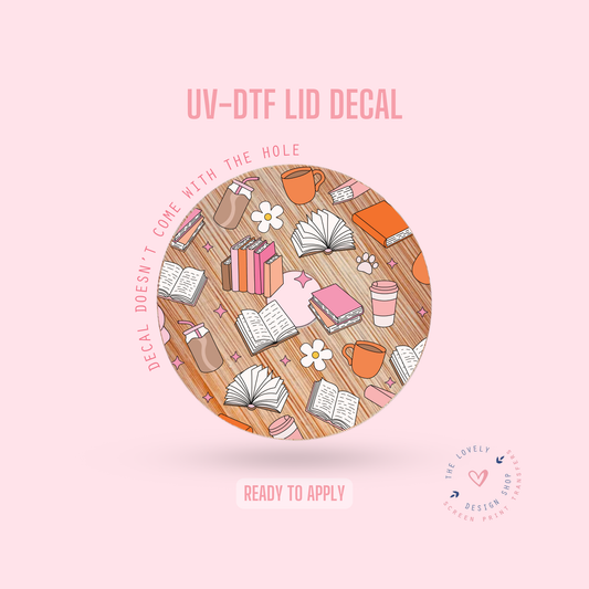 Crazy Books - UV DTF Lid Decal - Jul 15