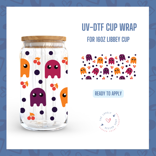 Spook Man - UV DTF 16 oz Libbey Cup Wrap (Ready to Ship) Jun 3