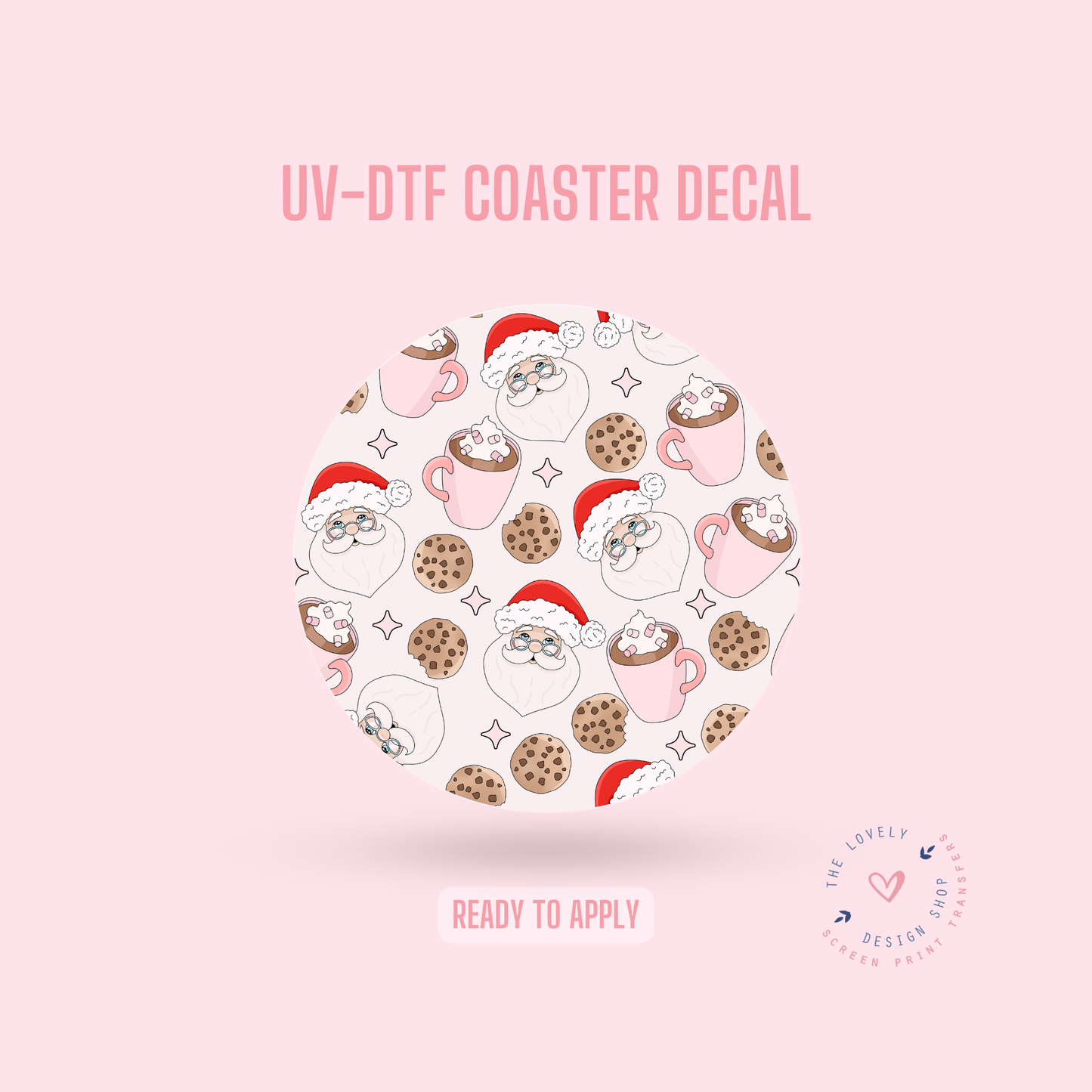 Santa Sweets - UV DTF Coaster Decal - Nov 12