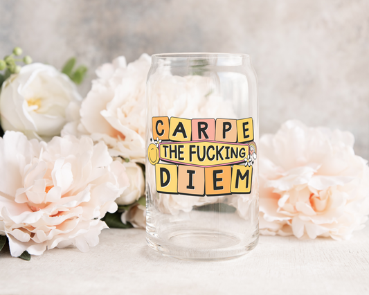 Carpe the F Diem - UV DTF Cup Decal (Ready to Ship)