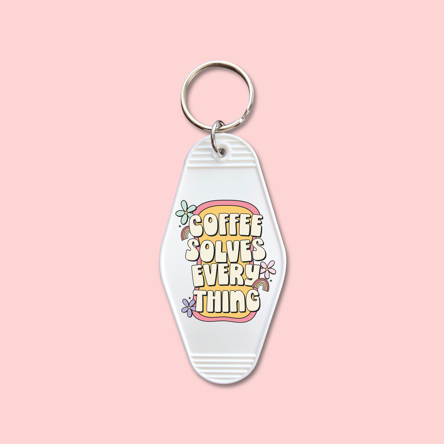 Coffee Solves Everything (Set of 5) -  Keychain UV DTF Decal