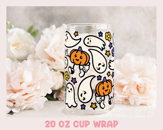 Halloween Hip - UV DTF 20 oz Libbey Cup Wrap (Ready to Ship)