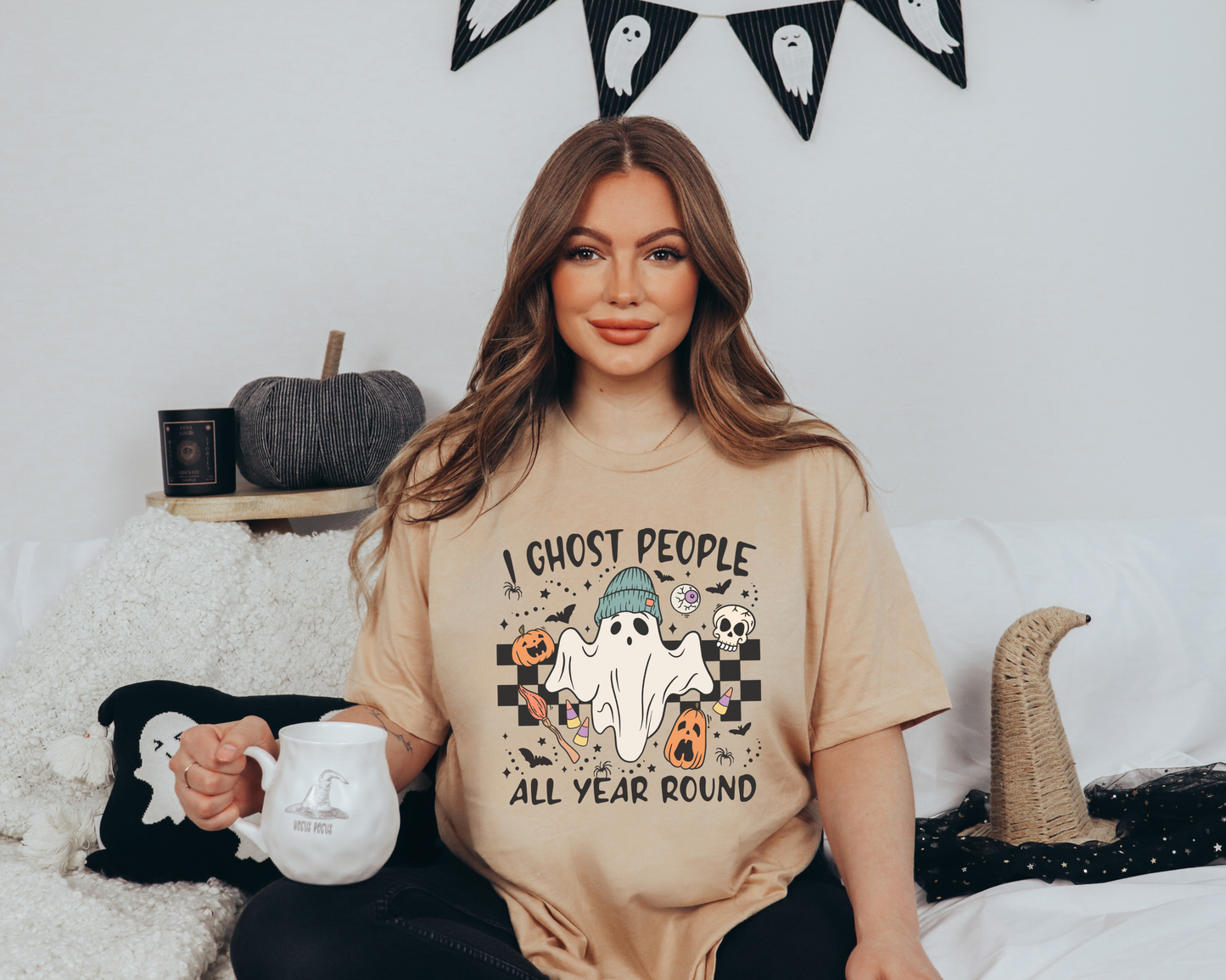 I Ghost People All Year Round - FULL COLOR DTF TRANSFER (Ready to Ship)