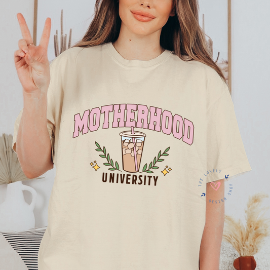 Motherhood University - FULL COLOR DTF TRANSFER (Ready to Ship)